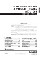 Yamaha RXV-1065 - Service Manual 